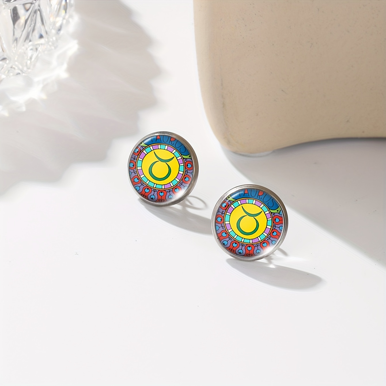 Zodiac Constellation Symbol Earrings Set